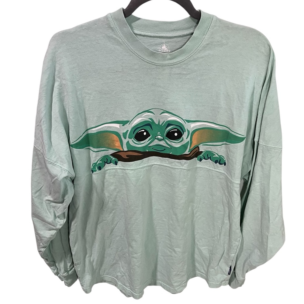 Star Wars Mandalorian Light Green Spirit Jersey Grogu Disney Parks Size XS